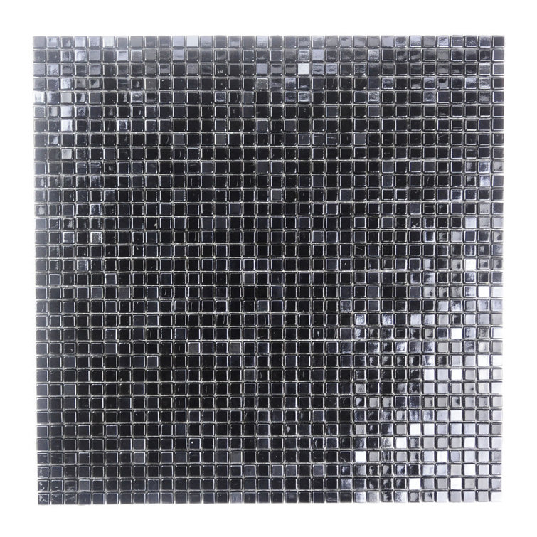 Galaxy 0.3125 in. x 0.3125 in. Iridescent Glass Pressed Edge Tiny Square Mosaic Wall Pool & Floor Tile