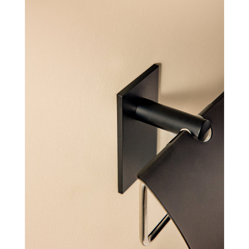 Harkless Wall Mounted Toilet Paper Holder, Chrome