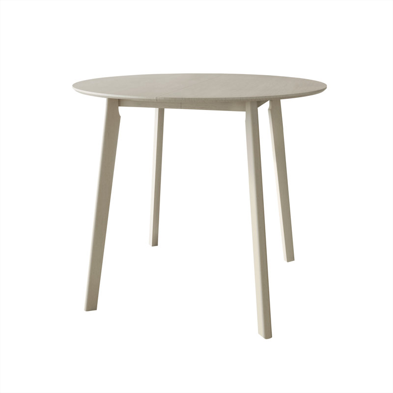 45" L ROUND COUNTER HEIGHT TABLE IN ANTIQUE GREY, Gray Wood
