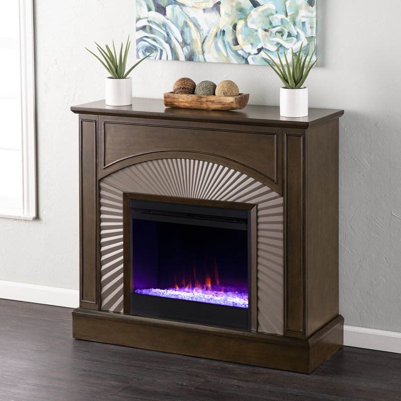 Billingsdon Wood and Metal Color Changing Fireplace