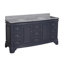 Ensemble de meuble-lavabo double 72 po Twain avec rangement blanc et comptoir en marbre de Carrare-100160306-100160318