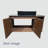 Antonanzas 35.83'' Single Bathroom Vanity with Glossy Sintered Stone Top-680156671-680156669