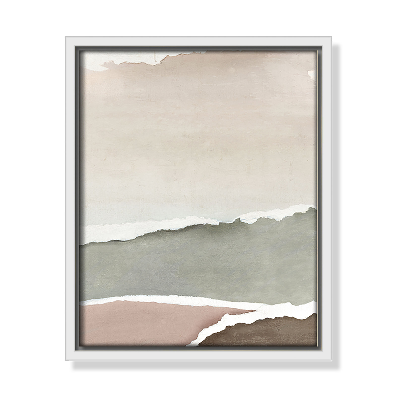 Torn Whispers II Print by Emma Peal, 11.5" H x 9.5" W, White Floater