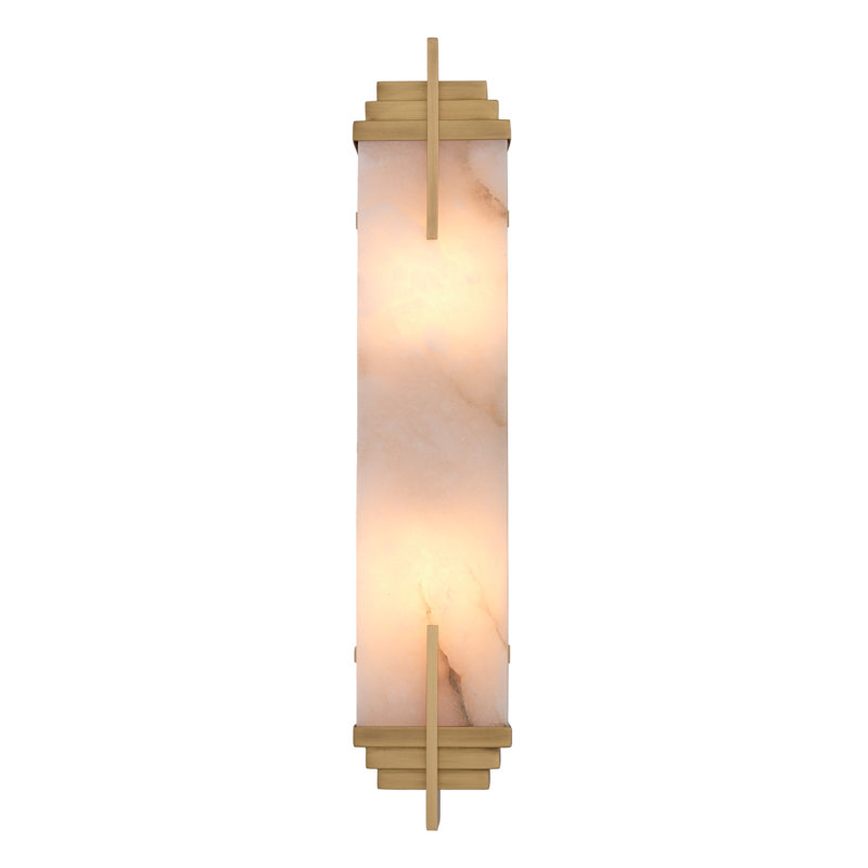 Harman 2 - Light Flush Mounted Sconce, Antique Brass