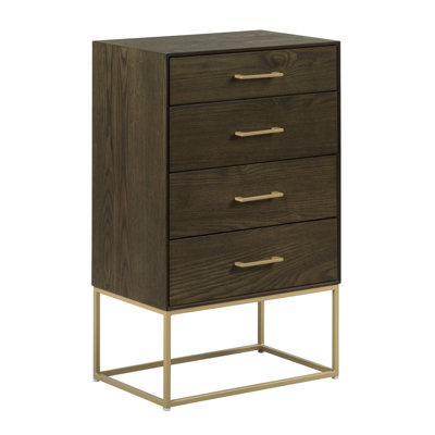 Tommy Hilfiger Franklin 4 Drawer Dresser, Walnut
