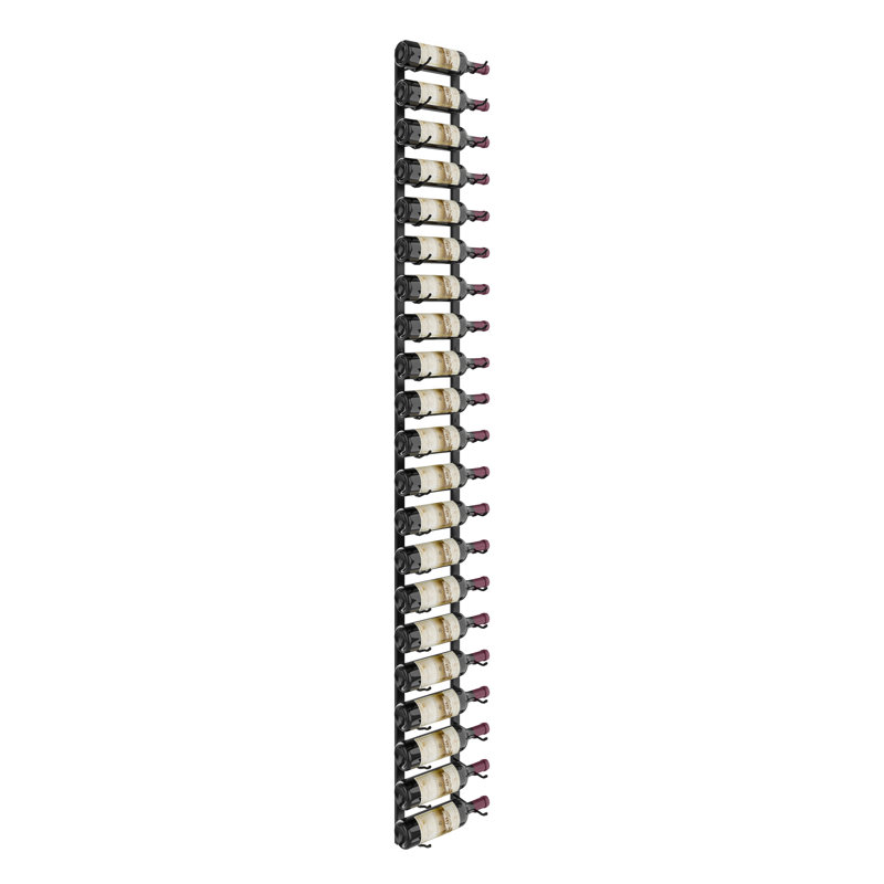 Chumasero 21 Bottle Wall Mounted Wine Bottle Rack, Matte Black