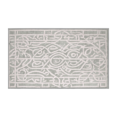 Tapis gris lavable à la machine