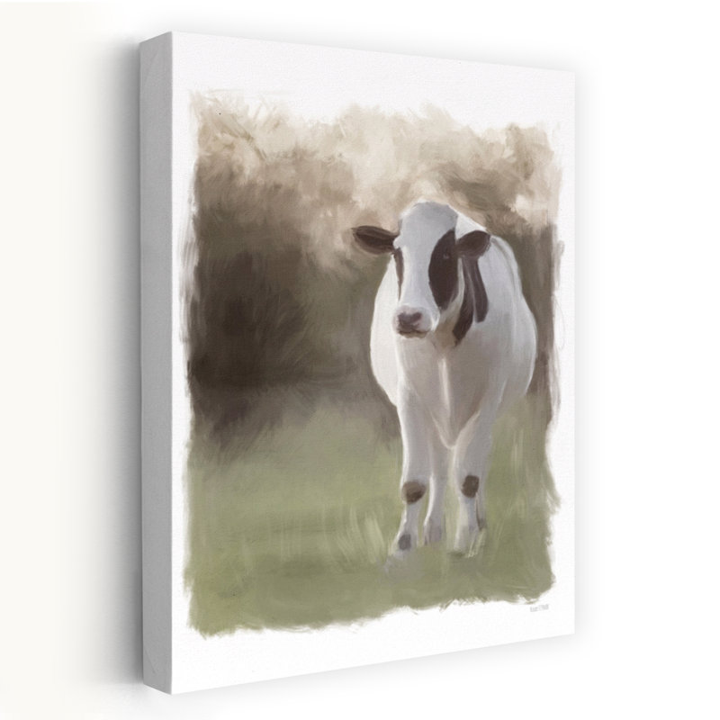Jersey, pâturages, abstrait, vache, paysage naturel, art, H 24 po x l 16 po