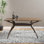 Table de salle à manger en bois d'hévéa de 59,06 po Blakeslee