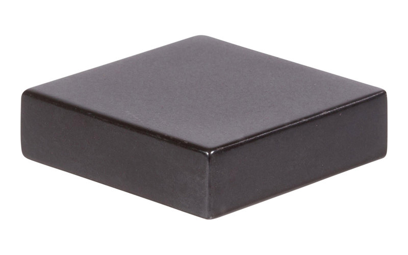 Thin Square 1 1/4" Length Square Knob, Modern Bronze