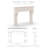 Chantel Cast Stone Mantel With Bullnose Hearth-103565034-107213768