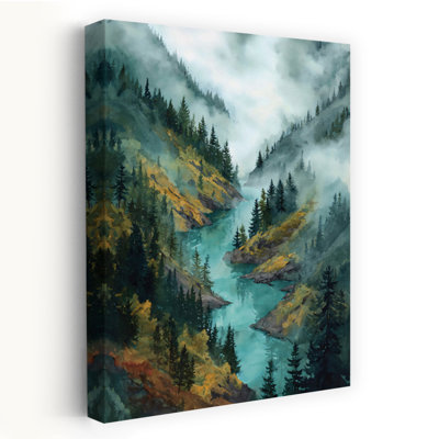 Impression d'art contemporain abstrait Mountain Pass