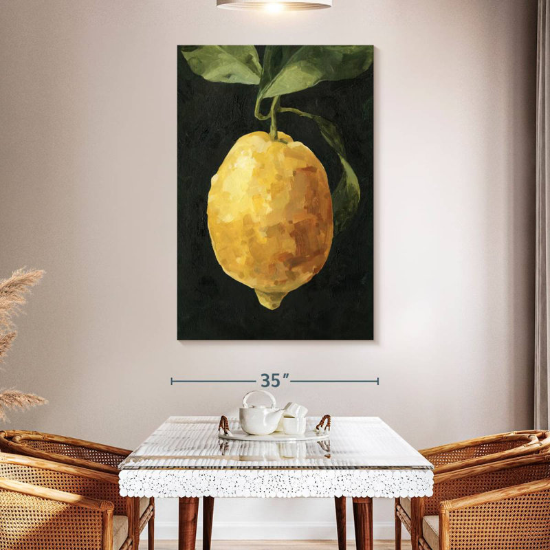 Yarlin Dark Lemon I, 51" H x 34" W