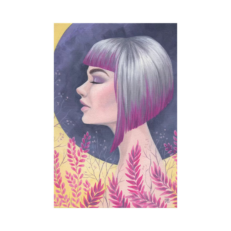 Fuchsia Daydream by Vasilisa Romanenko - Wrapped Canvas Print, 20.32 cm H x 30.48 cm W