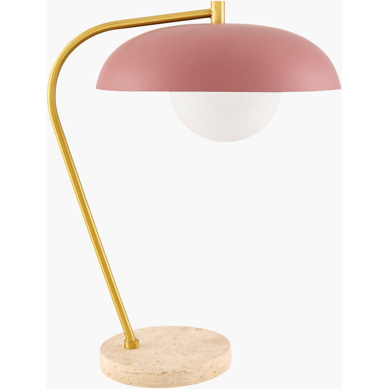 Barrile Farmington Table Lamp, Beige, Red