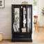 Vitrine lumineuse en verre avec tablettes réglables-122642801
