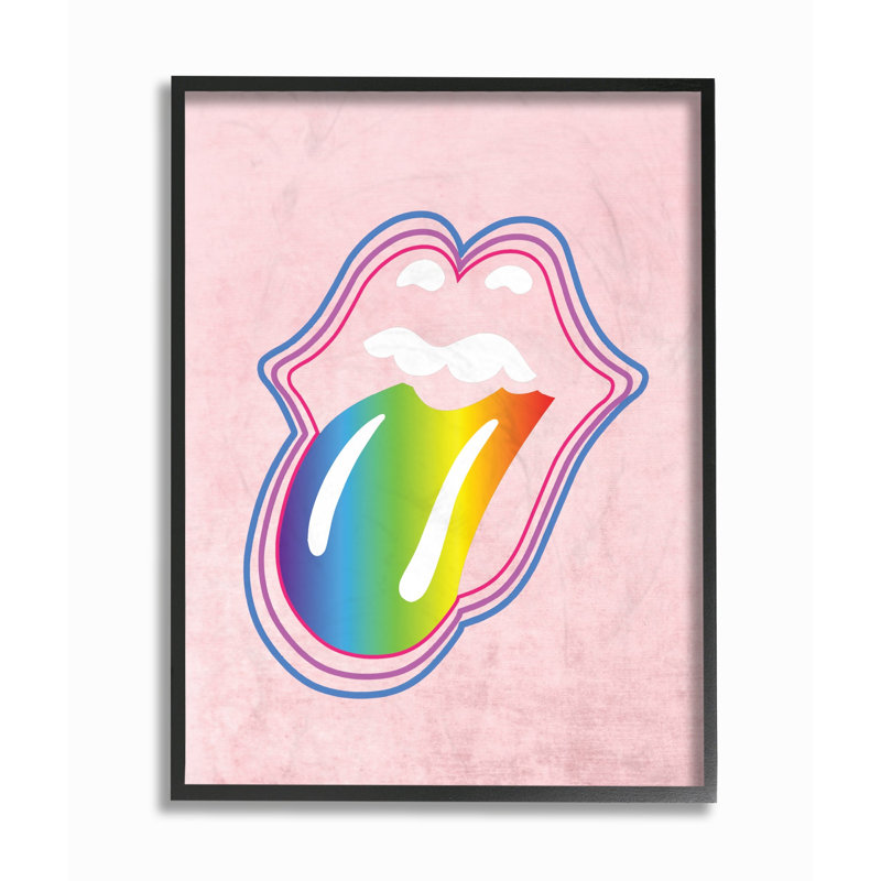 « arc-en-ciel », impression, H 14 po x l 11 po x P 1,5 po, Giclée encadrée noir minuit