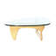Table basse moderne en bois massif Triangle