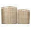 2 Piece Wicker Laundry Set with Garden Rose Lining