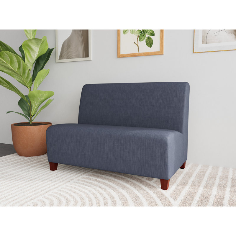 Causeuse Siena, Mahogany, Plot Line Navy