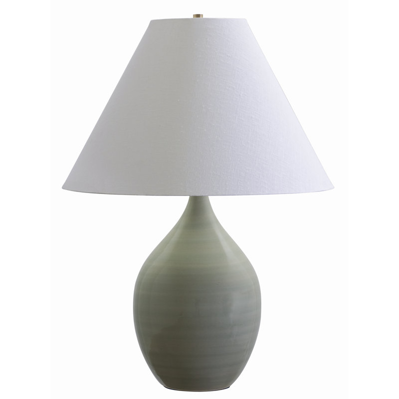 Lampe de table Libbe, Céladon, H 28 po x l 20 po x P 20 po
