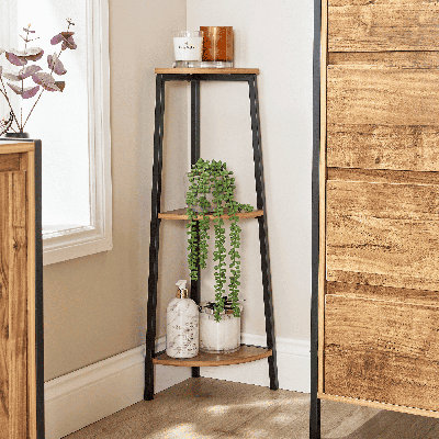 Antioco 3 Tier Bathroom Shelf Corner Unit