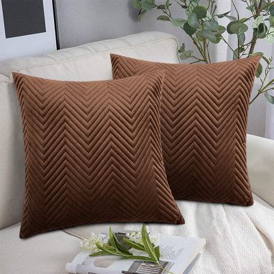 Embossed Velvet Cushion Cover (Pack of 2)