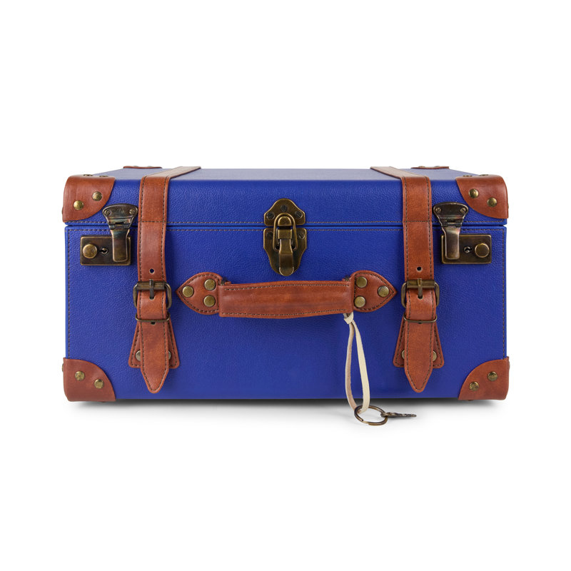Vintage Style Towel Crate, Cobalt