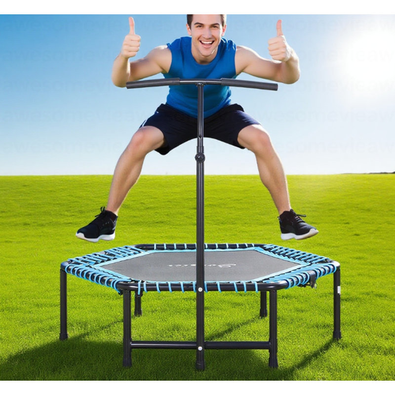 Trampoline d'exercice, rebondisseur portable pliable