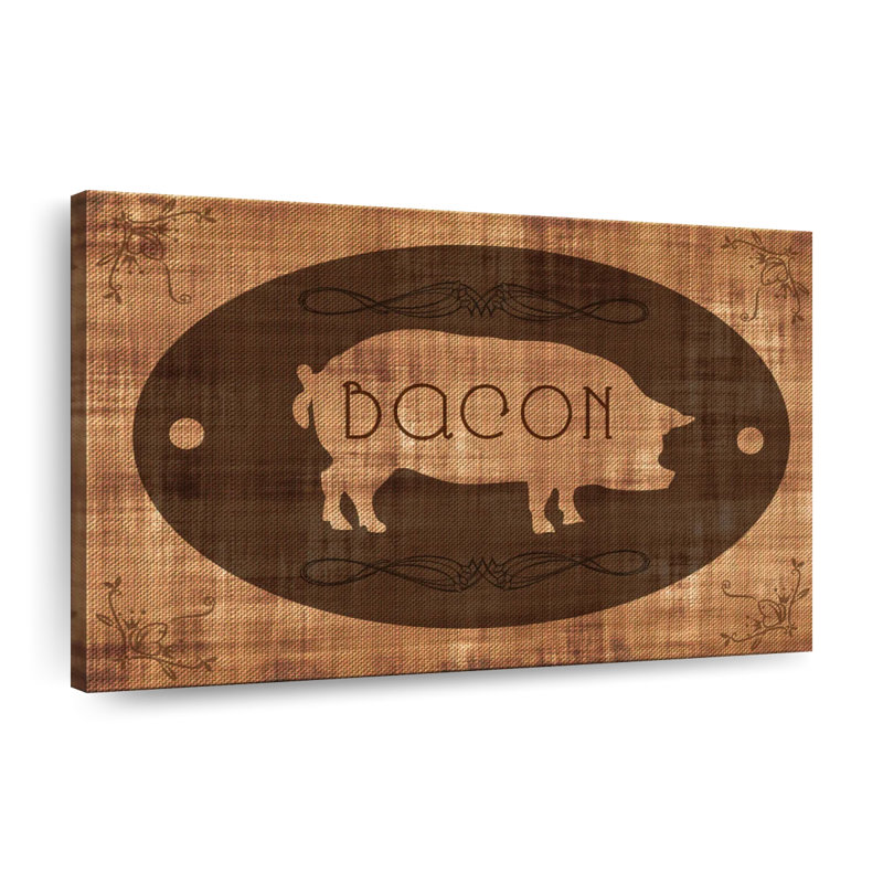 " Bacon Pig " by Tom Timber, 24" H x 36" W x 1.25" D