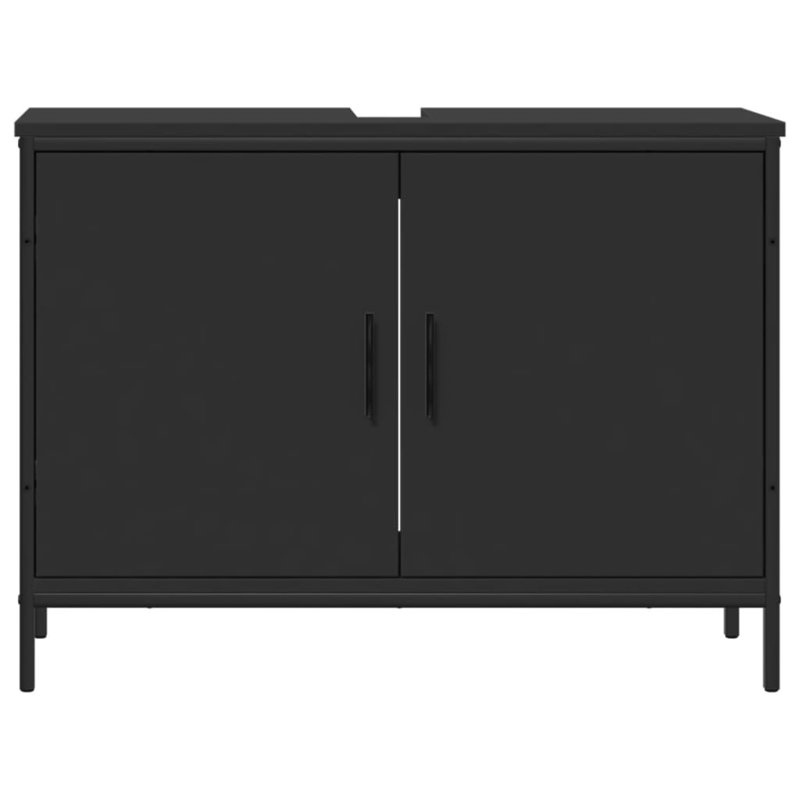 Awalt 80mm Single Bathroom Vanity, Black