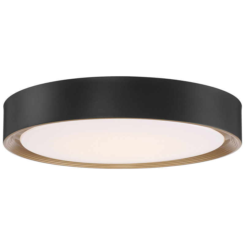 Plafonnier encastré à DEL 1 lumière Courtois, Noir mat, H 3,25 po x l 20 po x P 20 po, 4 000 K