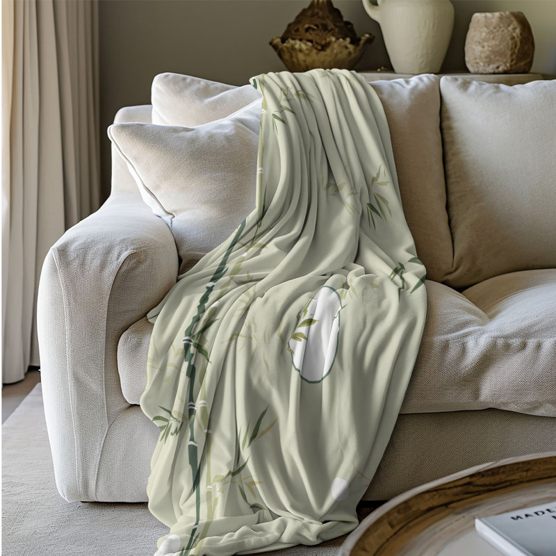 Couverture en bambou - 1 pièce, L 80 po x l 60 po
