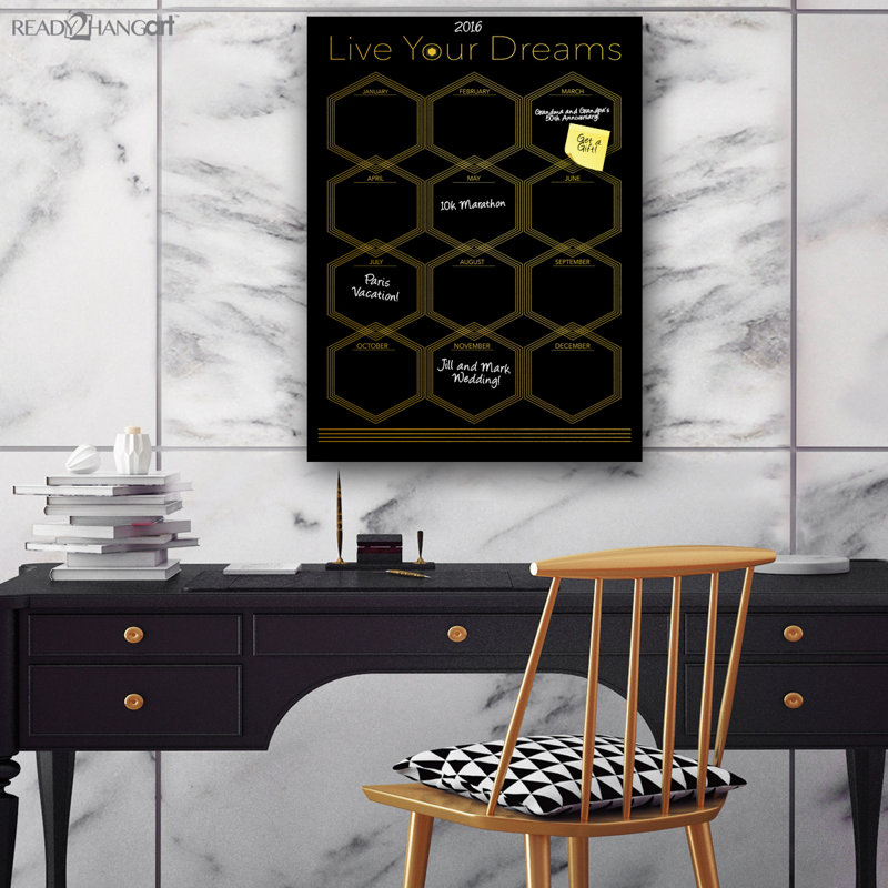 Tableau effaçable à sec, H 30 po x l 20 po x P 1,5 po, Noir