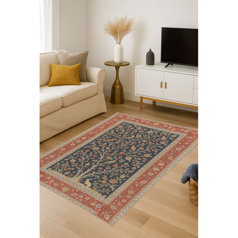 Tapis beige tissé Mosso, 6 pi 7 po x 9 pi 10 po