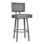 Tabouret de bar à hauteur de comptoir ou de bar pivotant avec repose-pieds Nakagawa-42220760-29962752-29962751
