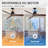 Ilsetraut 56" 3-Blade Ceiling Fan with Remote Control, Modern Ceiling Fan with Quiet Reversible DC Motor, 6-Speed and Timer, Downrod Mount Fan for Living Room and Bedroom-1008963493