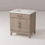 Meuble-lavabo simple avec plateau en marbre de culture-549293137
