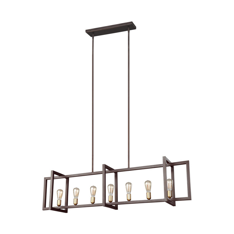 Deltoro 7 - Light New World Bronze Kitchen Island Pendant