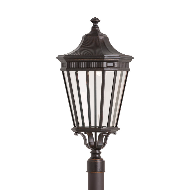 Cotswold Lane Large Post Lantern from Generation Lighting , Grecian Bronze, 27.5" H x 12" W, Incandescent