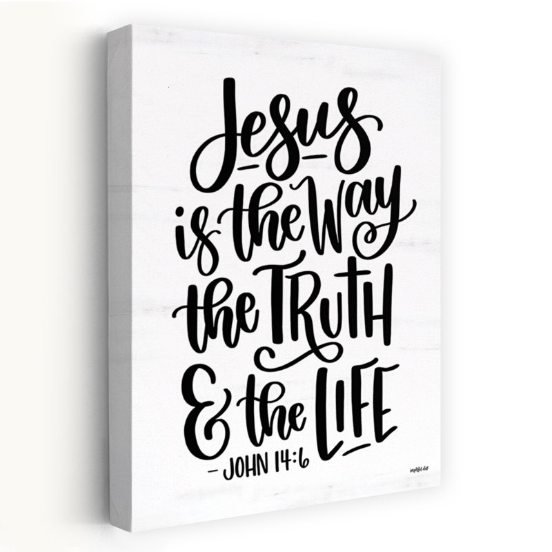 Jesus Is The Way Modern Abstract Art, 24" H x 16" W