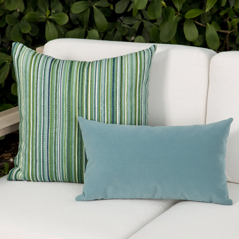 Plush Velvet Indoor & Outdoor Woven Accent Pillow, Tiffany
