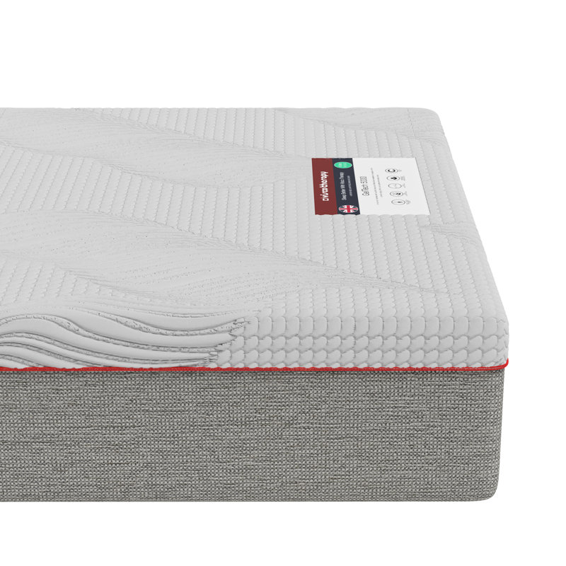 Harmony 24cm Gel Memory Pocket Sprung Mattress, Single (3')