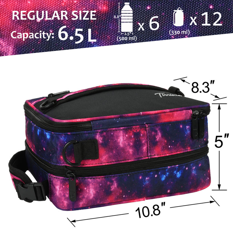 Sac fourre-tout isolant et extensible Tirrinia avec bandoulière, Starlight