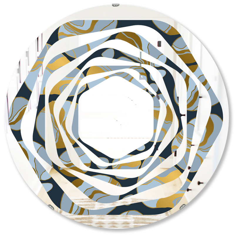 Miroir mural Leaves, H 31,5 po x l po