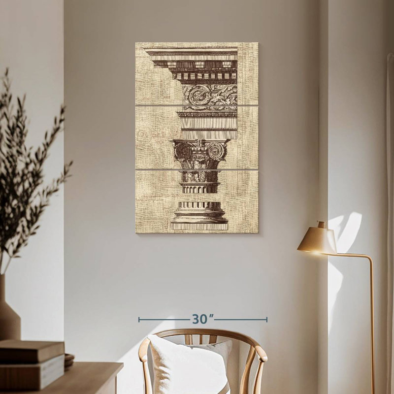 Lilie Architectural Rendering I Burlap Sepia