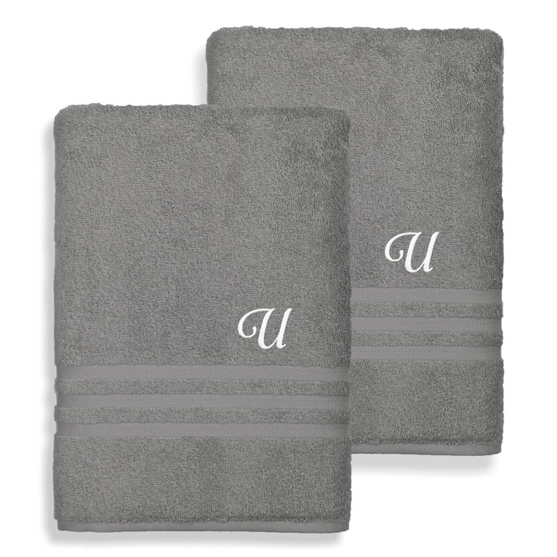 Denzi Midweight Bath Sheet, T, Gray