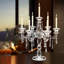 14'' H Crystal Tabletop Candelabra