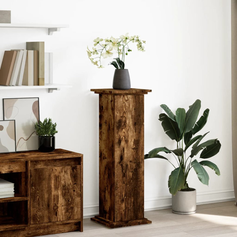 Ruot 1 Tier Plant Stand, Smoked oak