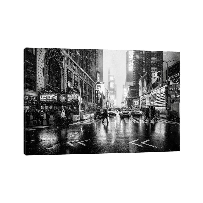 Times Square 1 Piece Wrapped Canvas Painting, 66.04 cm H x 45.72 cm W